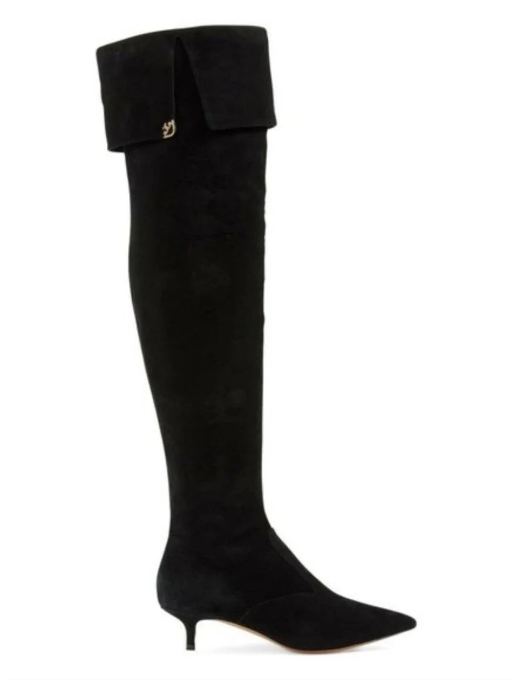 Tory Burch Elizabeth Black Suede Over The Knee Boots Size 7